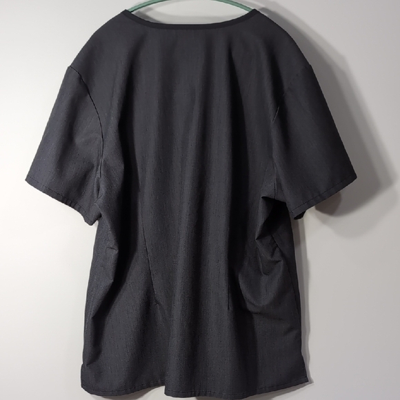 Matix | Pro Dark Gray Short Sleeve V-Neck Scrubs With Pockets Size XXL - Picture 7 of 7